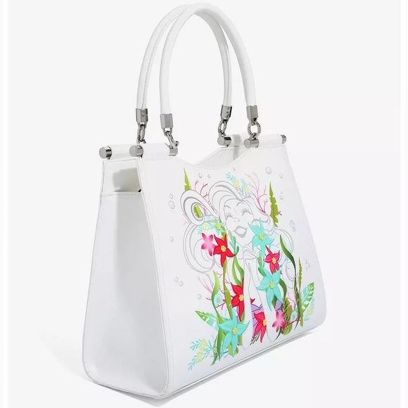 DANIELLE NICOLE DISNEY THE LITTLE MERMAID Ariel HANDBAG, CARDHOLDER & PIN BUNDLE - Picture 3 of 13